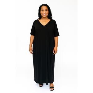 Style Plus Boutique Size 1X Black Maxi with pockets‎